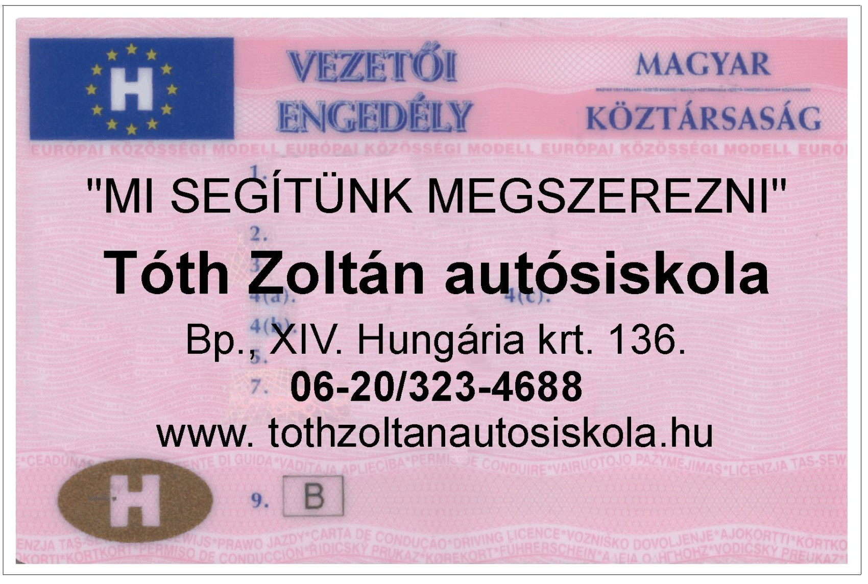 Tóth Zoltán Autósiskola kép