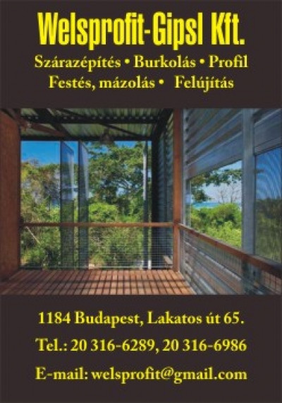 Welsprofit-Gipsl Kft. szárazépítészet kép