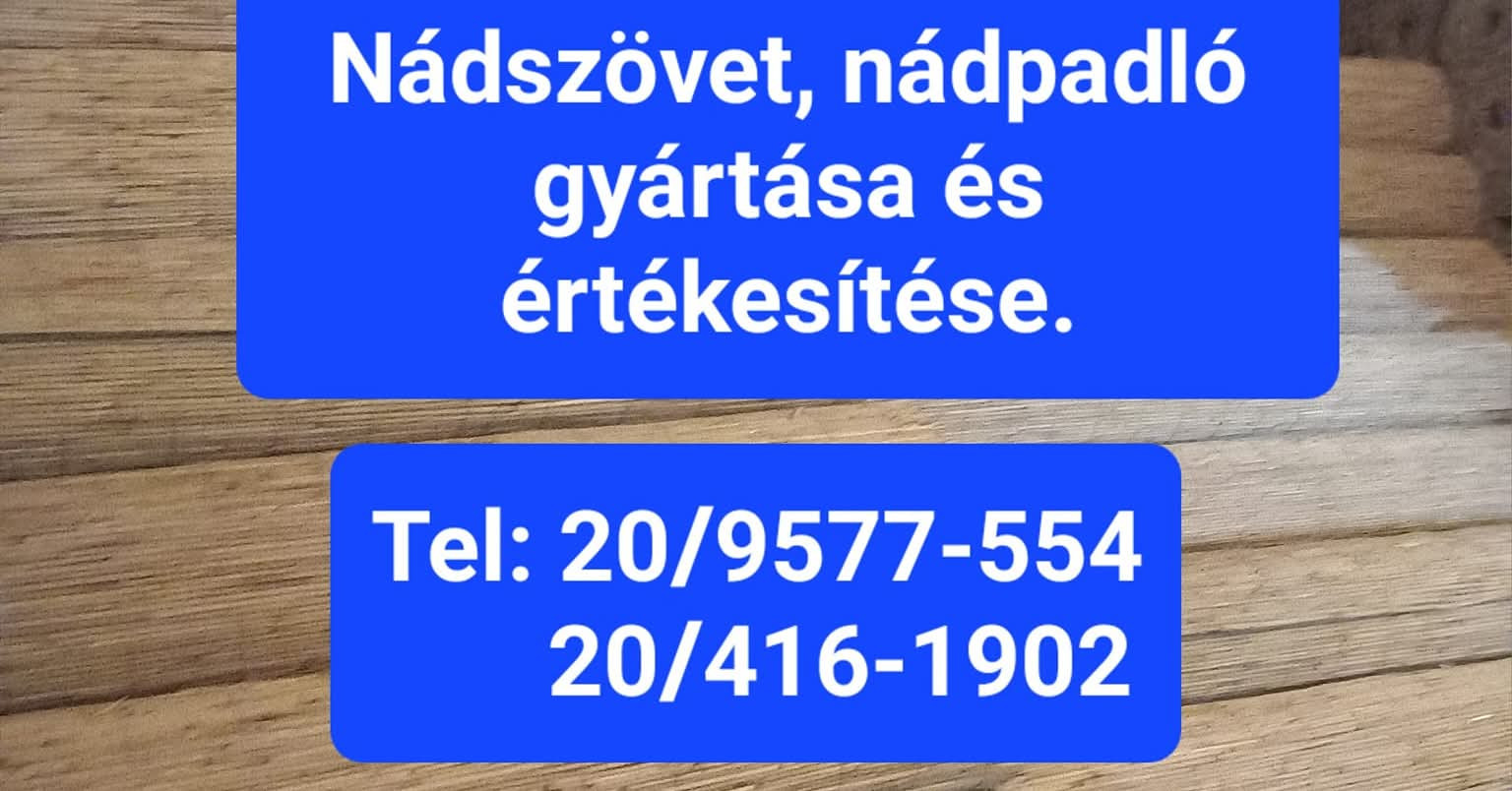 Nádtető, nádszövet, nádpadló készítés Csordásnád kép