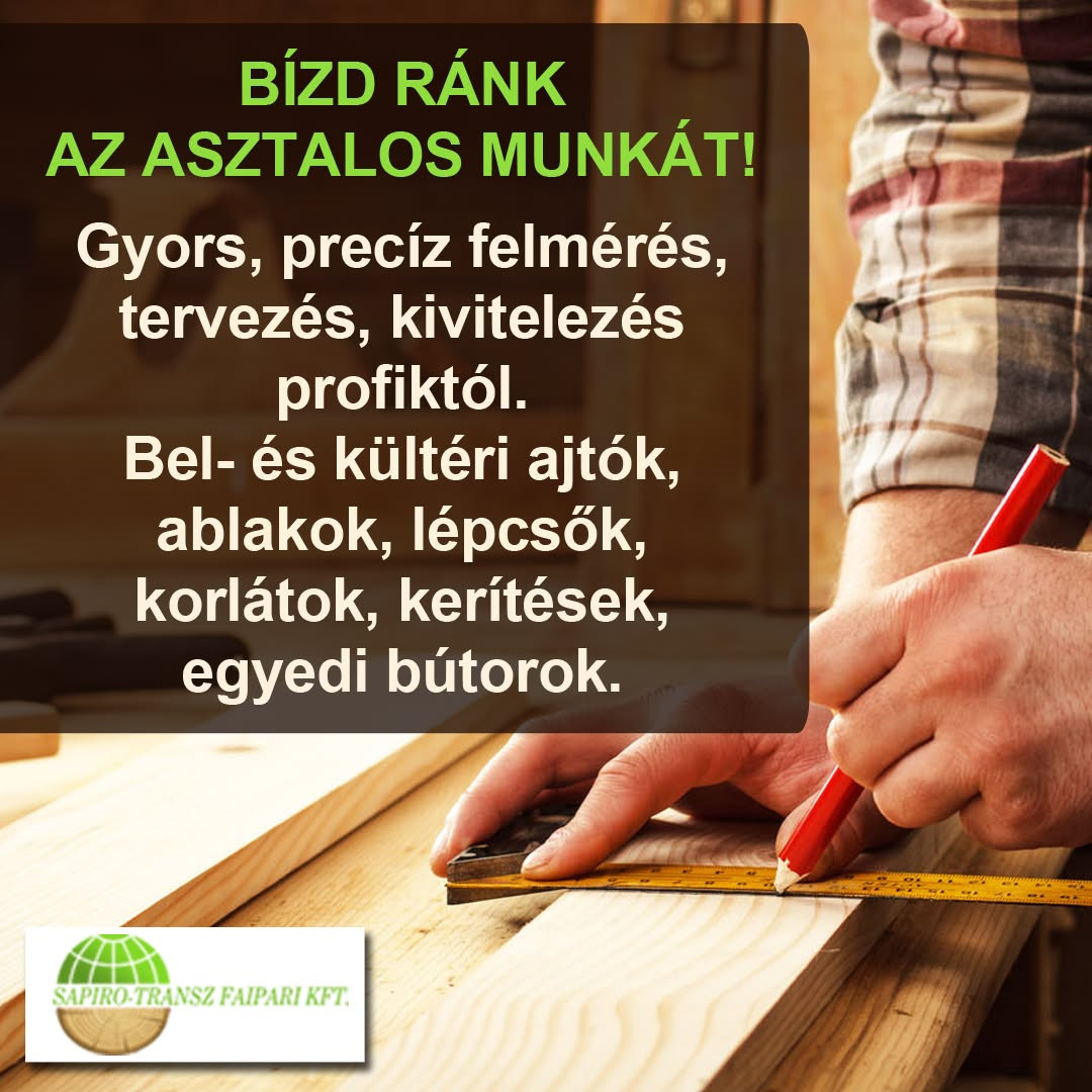 Beltéri ajtók gyártása tömör fából Sapiro-Transz Faipari Kft. kép