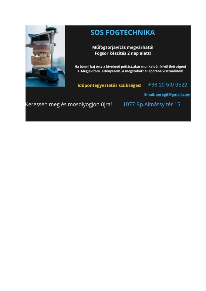 S.O.S. Fogtechnika Budapest VII. kerület kép