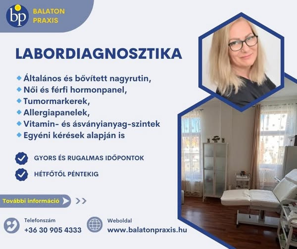 Balatonpraxis magán vérvétel Siófok kép