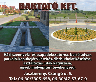 Baktató Kft. Mélyépítés, generálkivitelezés Jászberény kép