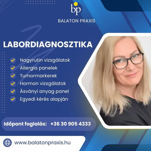 Balatonpraxis magán vérvétel Siófok kép