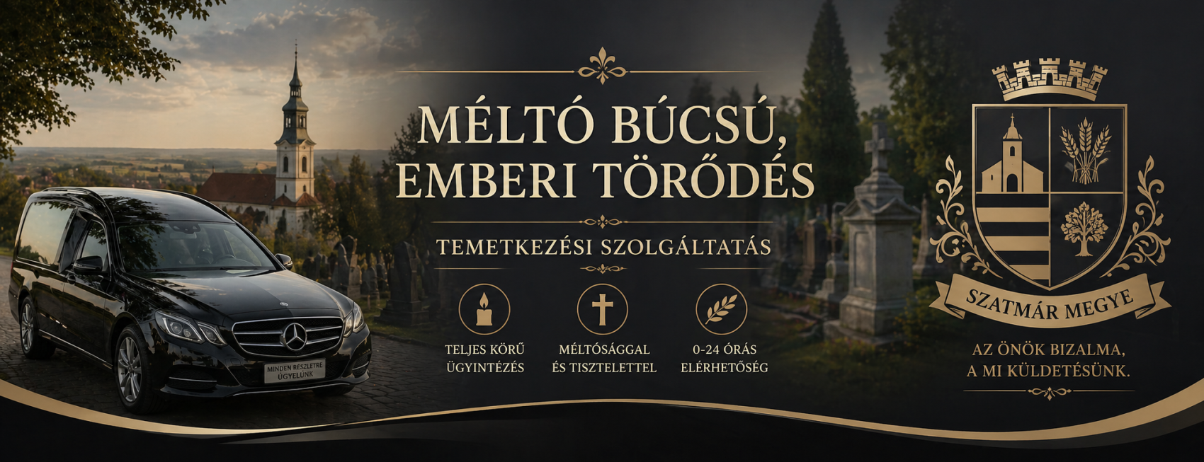 Temetkezés Szabolcs megyében Kegyelettel Szatmárért kft kép