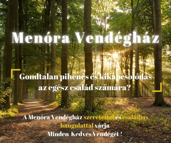 Menóra Vendégház Hollóháza Borsod vármegye kép